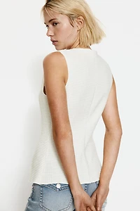 Textured Jersey Vest