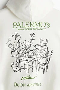 Chandail à capuchon imprimé Coupe Flottante