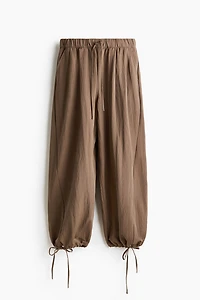 Tie-Detail Balloon-Leg Pants