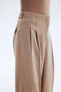 Wide-Leg Dress Pants