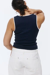 Ribbed Cotton Tank Top