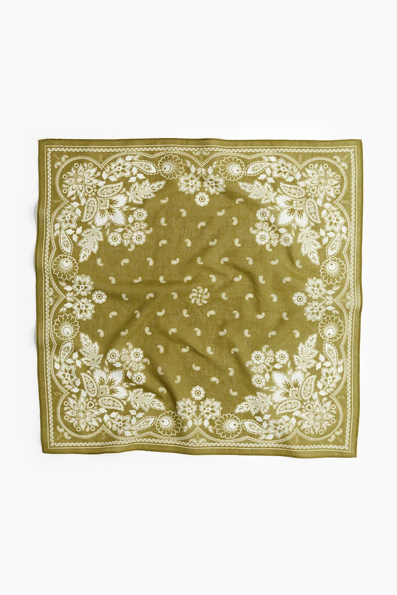 Patterned Cotton Scarf