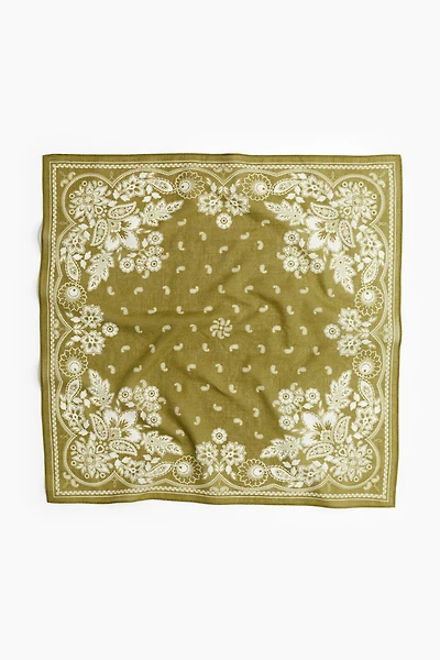 Patterned Cotton Scarf