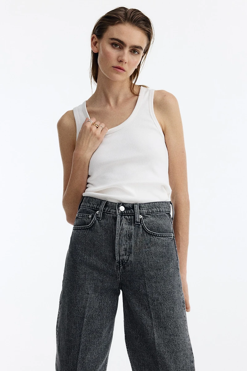 Barrel High Ankle Jeans