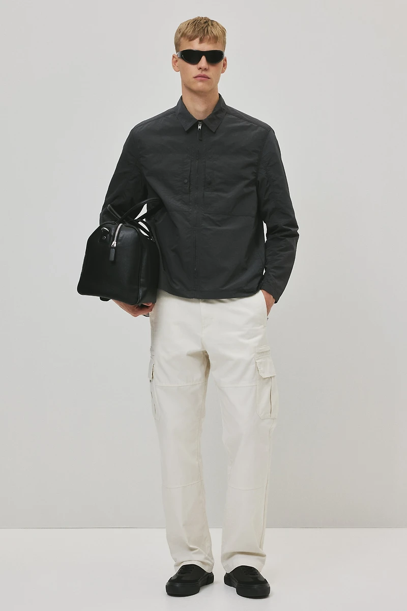 Regular-Fit Nylon Overshirt