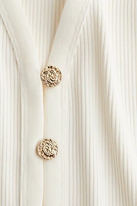 Gilet sans manches en tricot côtelé
