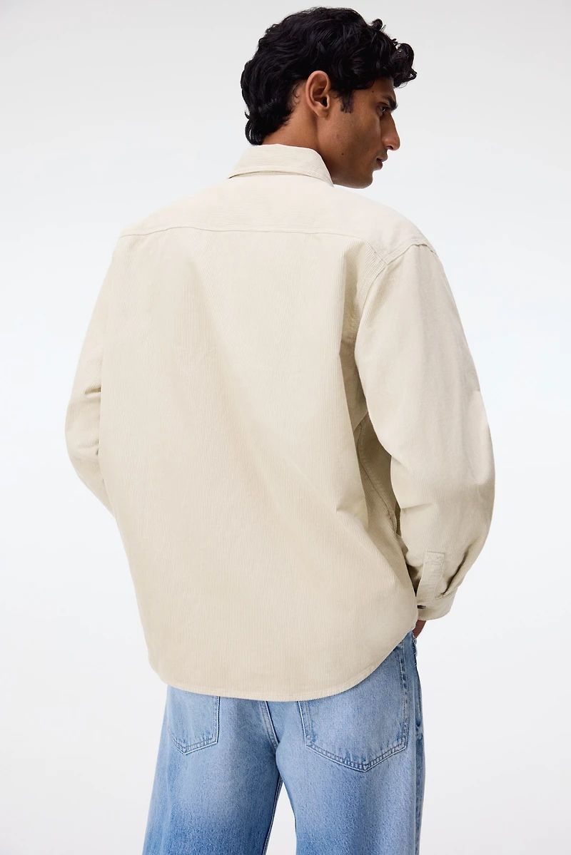 Oversized Cotton Corduroy Shirt