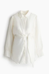 MAMA Before & After Tie-Detail Shirt