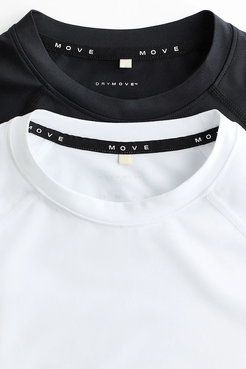 Lot de 2 T-shirts sport près du corps DryMove🅪