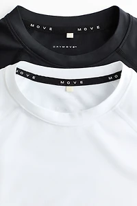 Lot de 2 T-shirts sport près du corps DryMove🅪