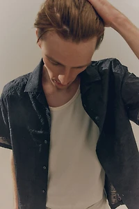 Regular-Fit Embroidered Resort Shirt