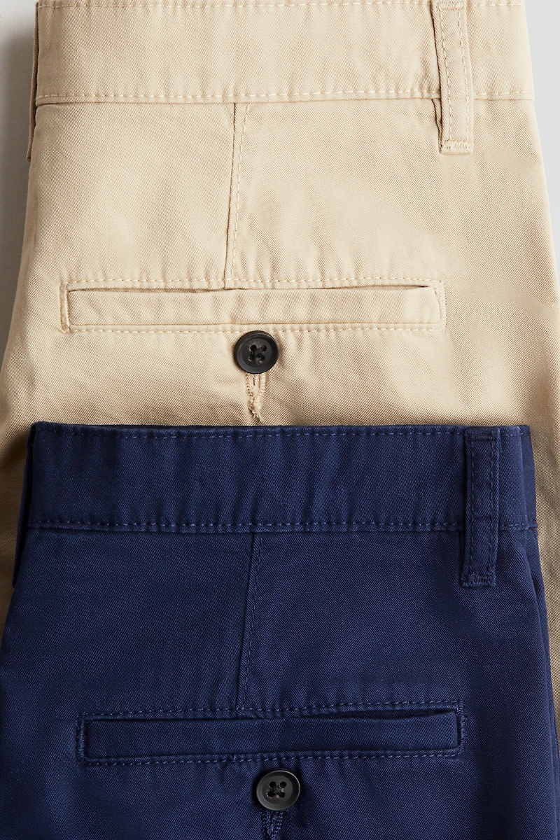 2-Pack Cotton Chino Shorts