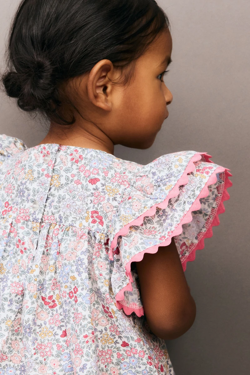 2-Piece Cotton Dress and Bloomers Set