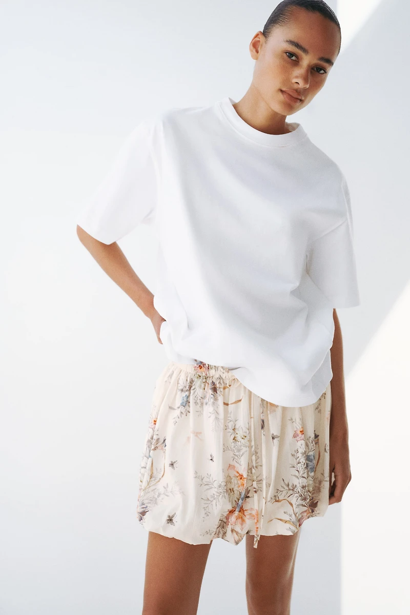 Cotton Balloon Skirt