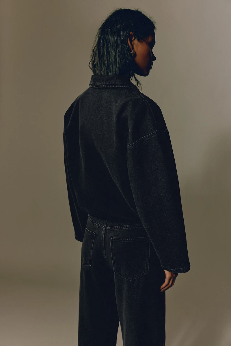 Denim Jacket with Collar