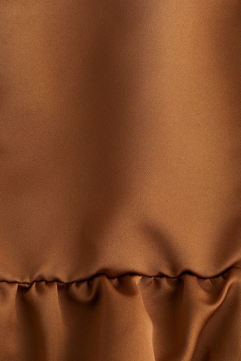 Bubble-Hem Strappy Top