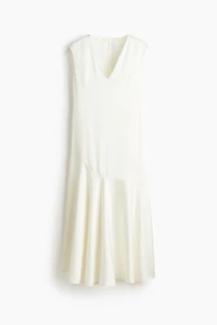 V-Neck Satin Dress