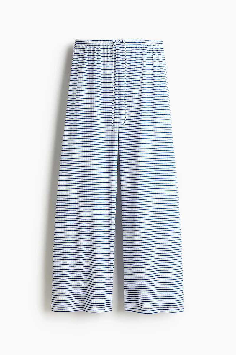 Pantalon côtelé avec cordon de serrage