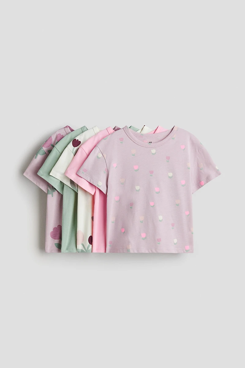 Lot de 5 T-shirts en coton