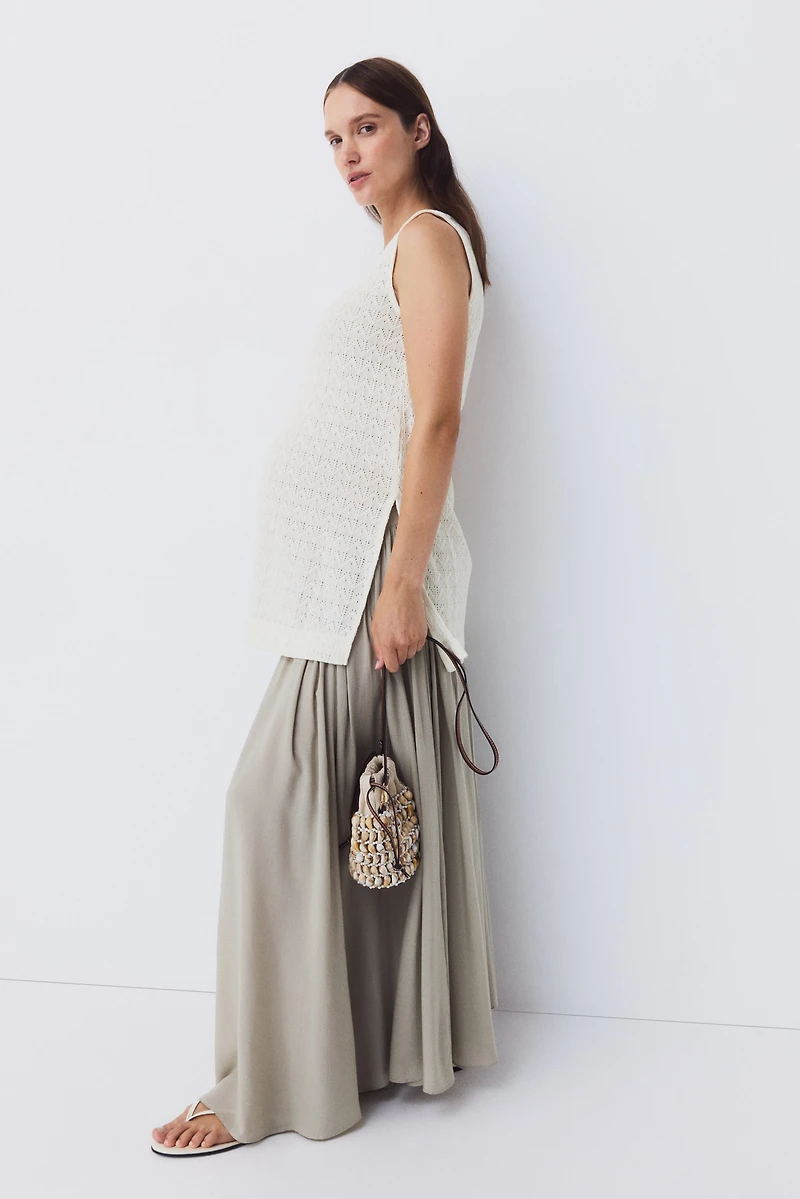 MAMA Pointelle Jersey Top