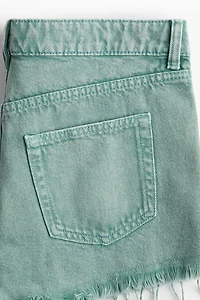 Frayed Denim Shorts