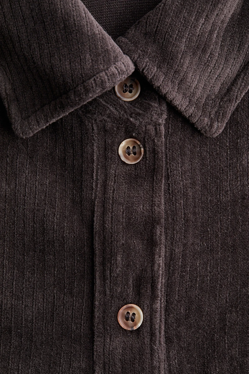 Chemise MAMA en velours côtelé