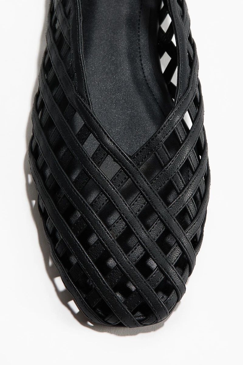 Braided-Look Ballet Flats