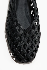 Braided-Look Ballet Flats