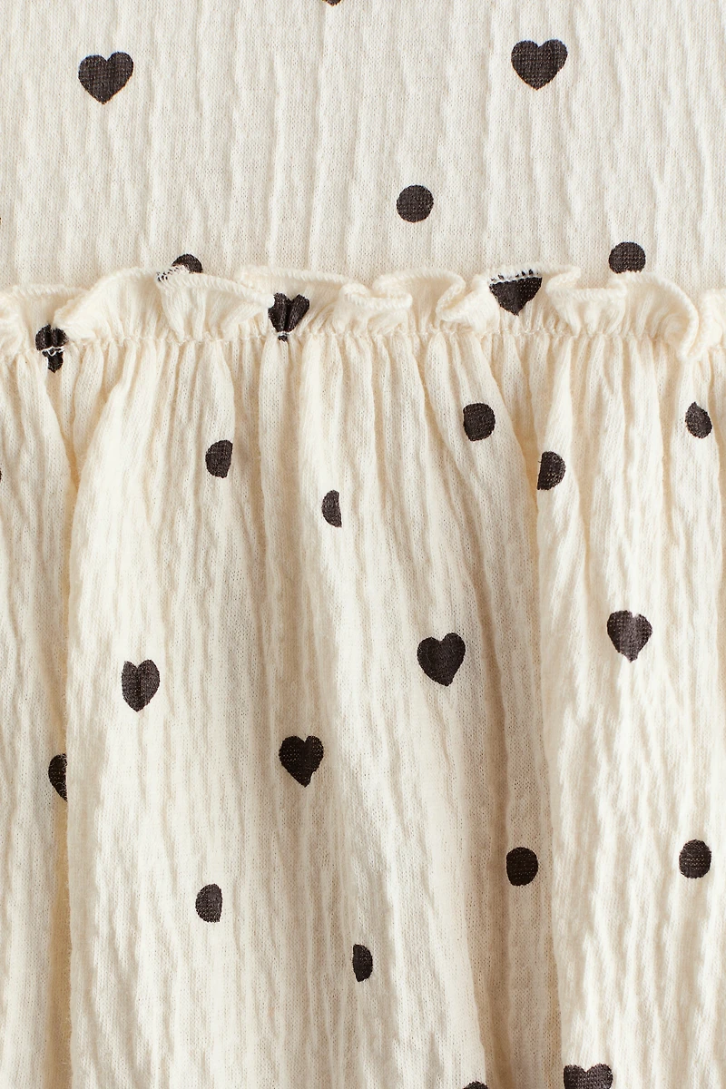 Bow-Detail Crinkled Dress