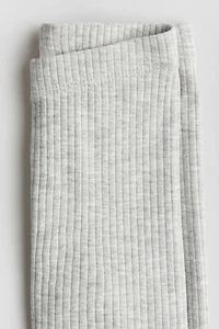 Ribbed Cotton Leggings