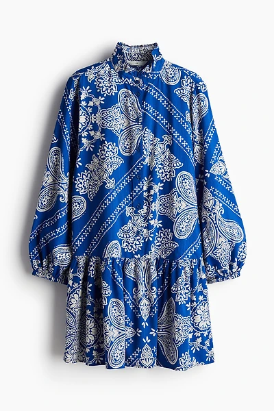 Ruffle-collar Dress