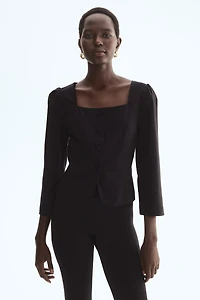 Blazer à encolure carrée