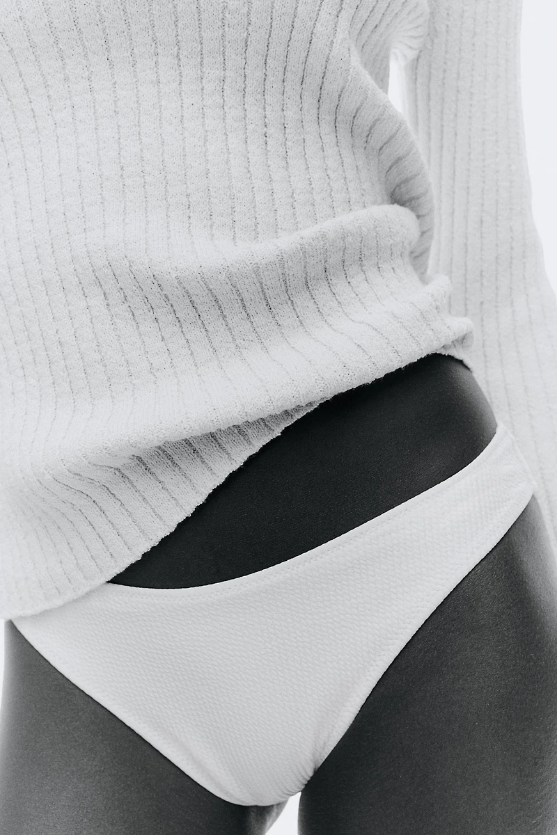 Haut en tricot côtelé