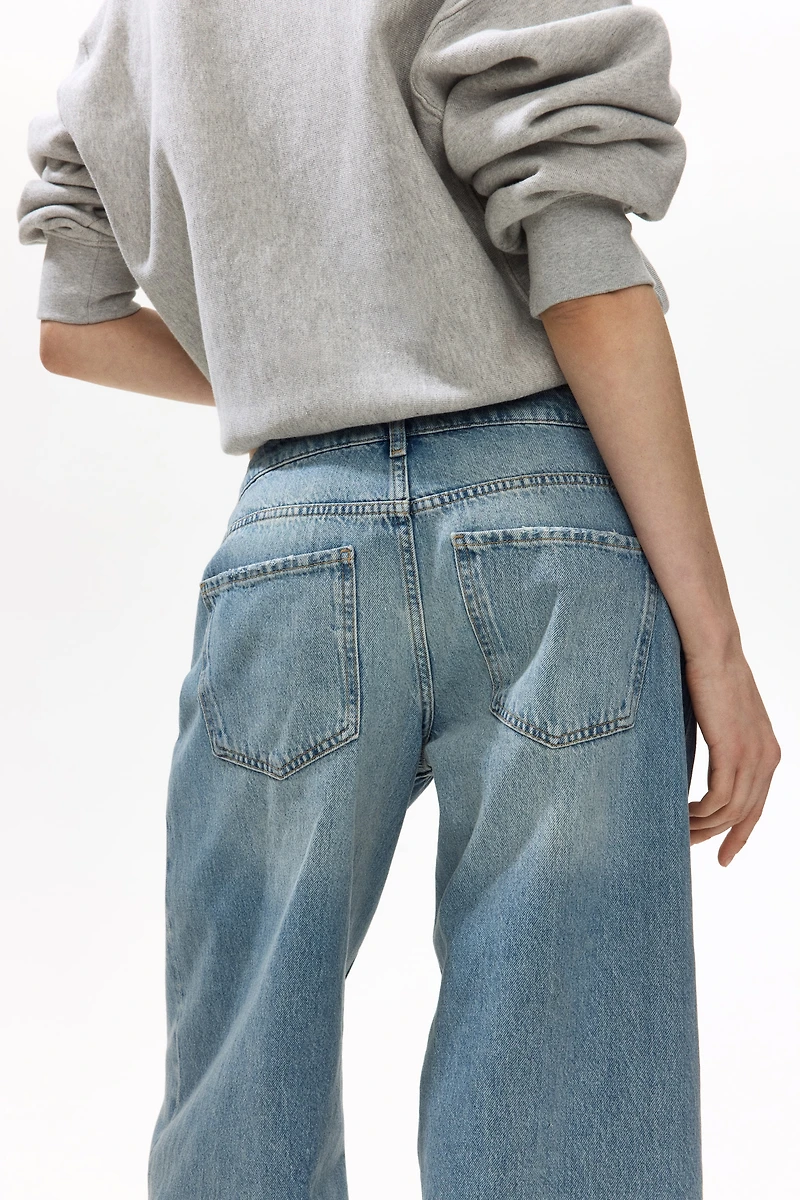 Jean flottant taille basse