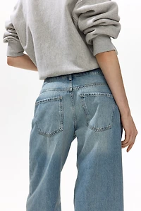Jean flottant taille basse