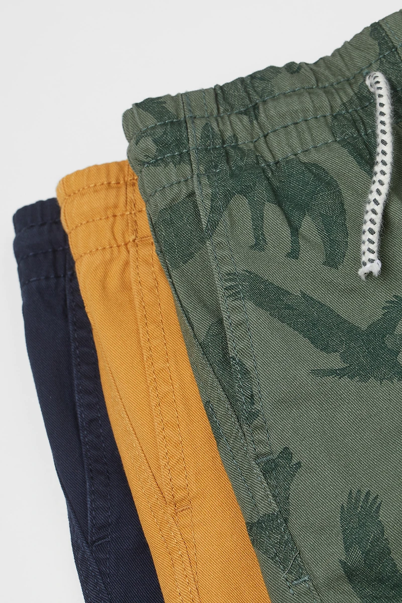 3-pack Twill Joggers