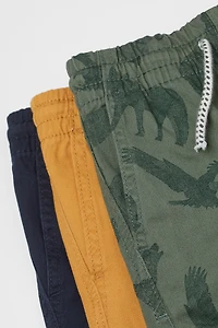 3-pack Twill Joggers