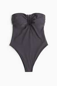 Padded-Cup Bandeau Swimsuit