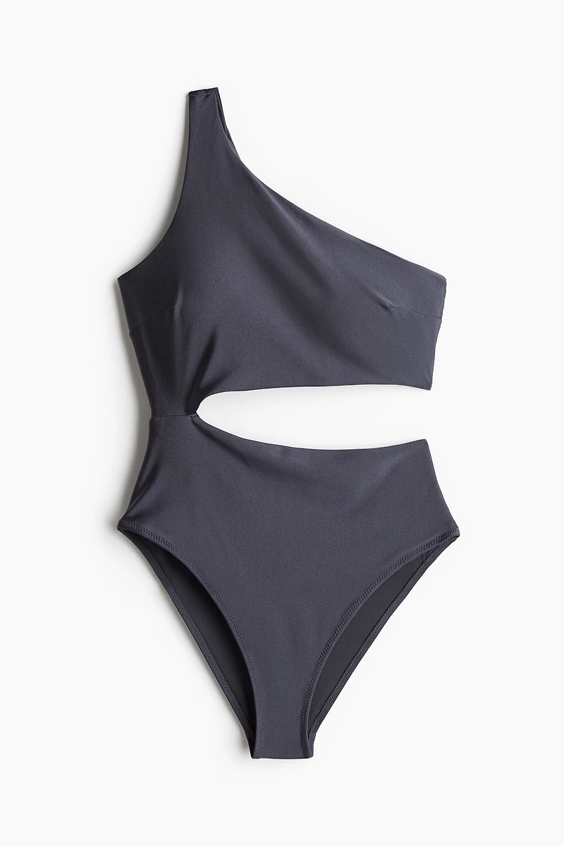 Padded-Cup High-Leg Swimsuit