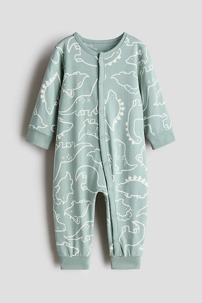 Patterned Pajama Jumpsuit