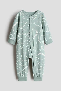 Patterned Pajama Jumpsuit