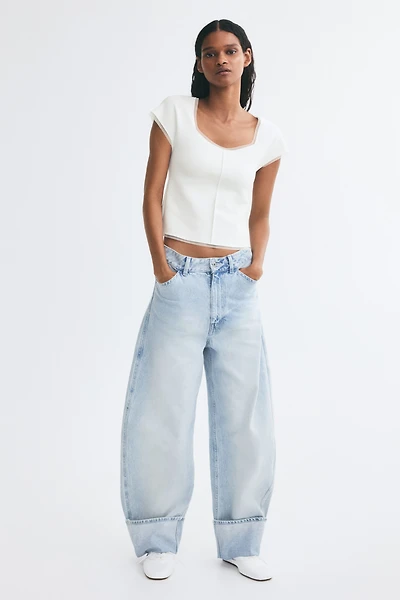 Ponte Square-Neck Top