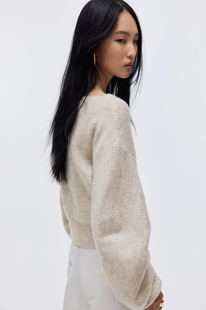 Oversized Boat-Neck Sweater