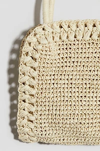 Sac à bandoulière en paille