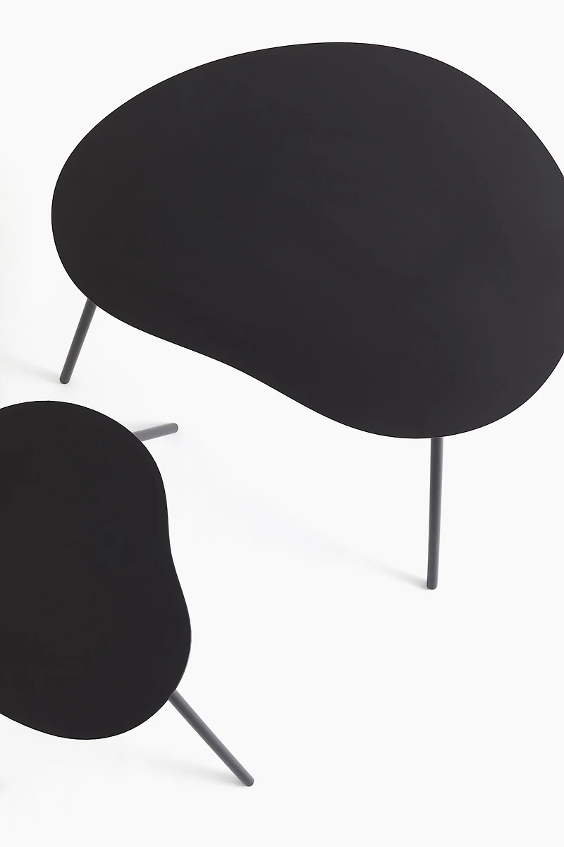 Ensemble de tables d'appoint en métal