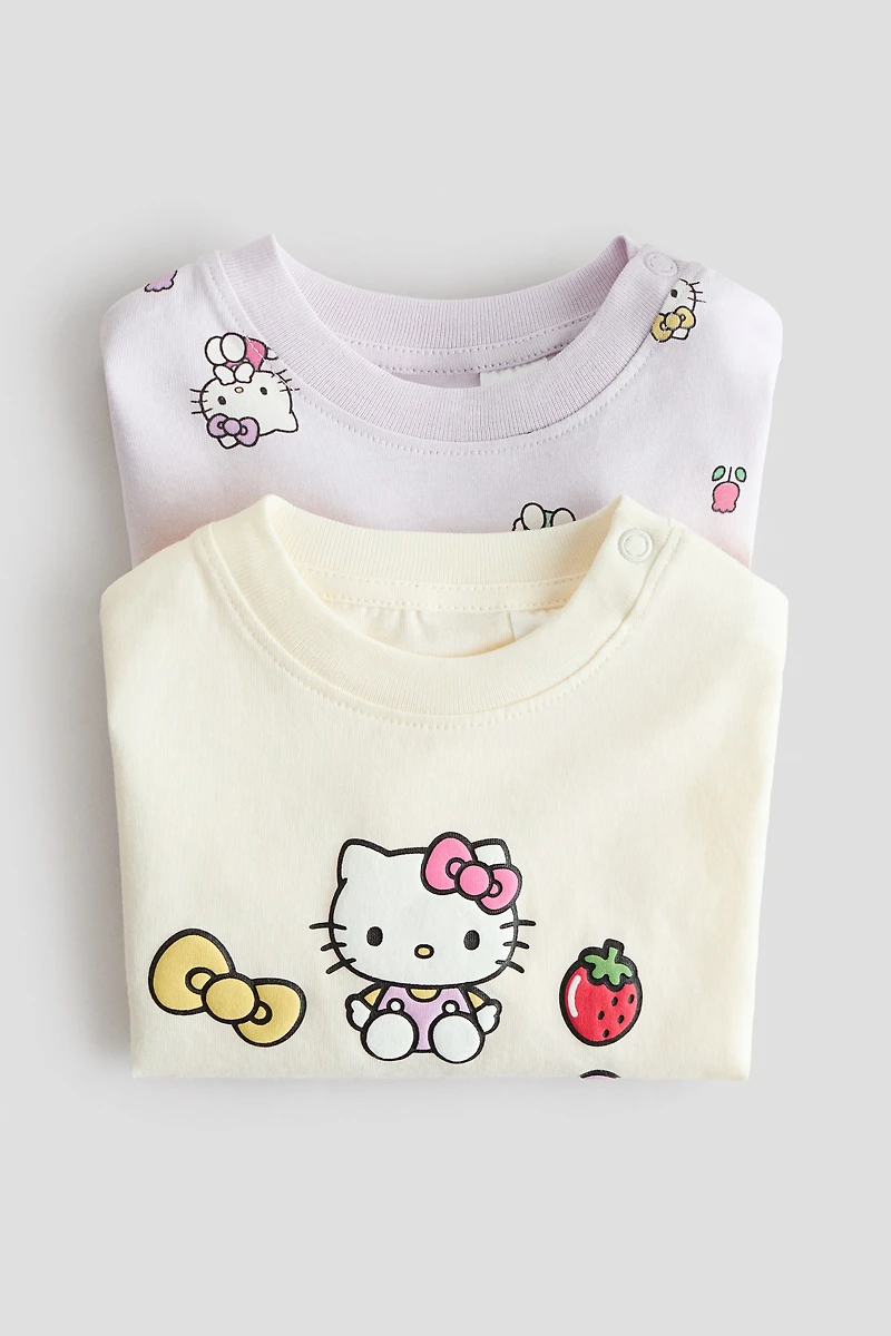 2-Pack Printed Cotton T-Shirts