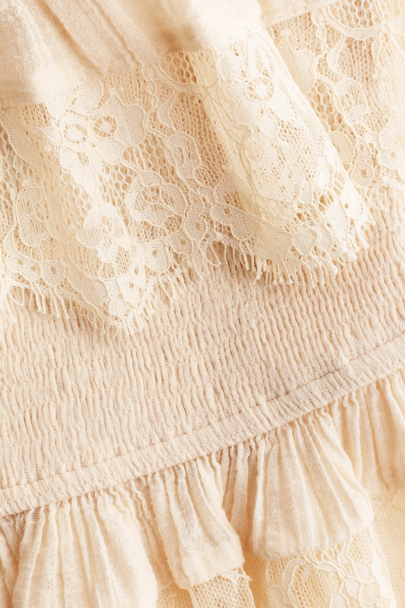 Flounced Bandeau Top