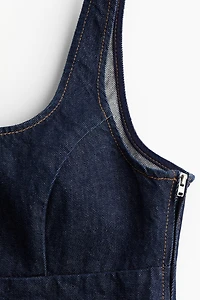 Robe chasuble en denim