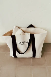 Canvas beach bag
