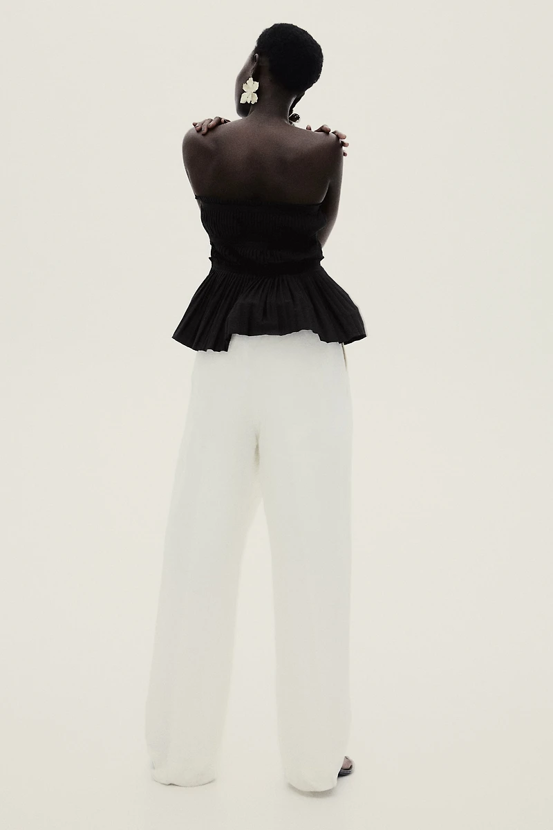 Pleated Bandeau Top